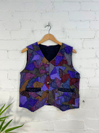 Patch Cropped Waistcoat