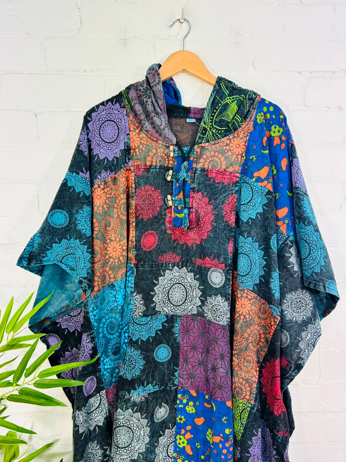 Long Patch Poncho