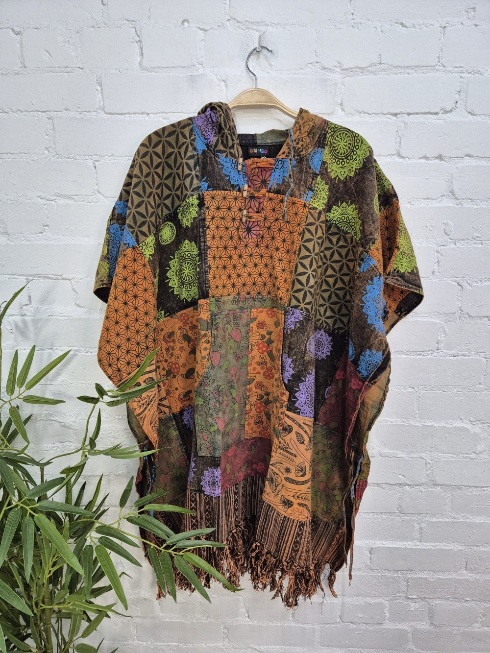 Long Patch Poncho