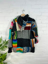 Fleece Lined Knitted Wool Patch Jacket