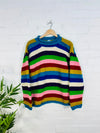 Knitted Striped Wool Jumper