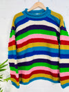 Knitted Striped Wool Jumper