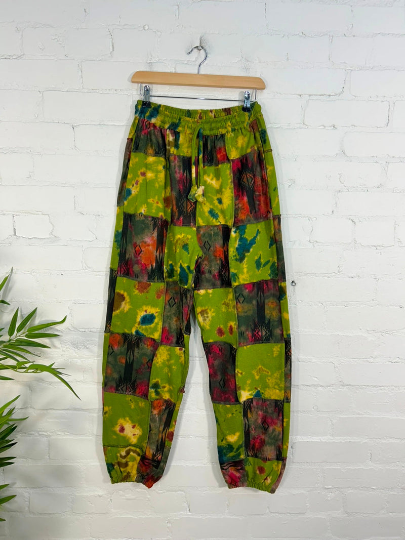 Tie Dye Patchwork Harem Trousers