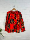 Tie Dye Patchwork Long Sleeve T-Shirt
