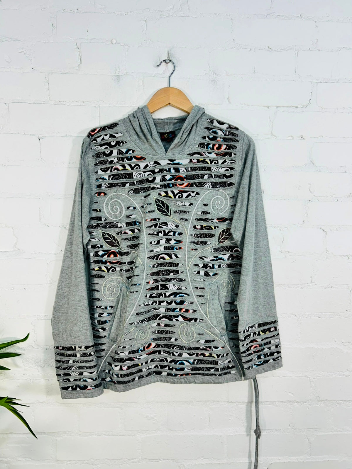 Slash and Flower Hood Top