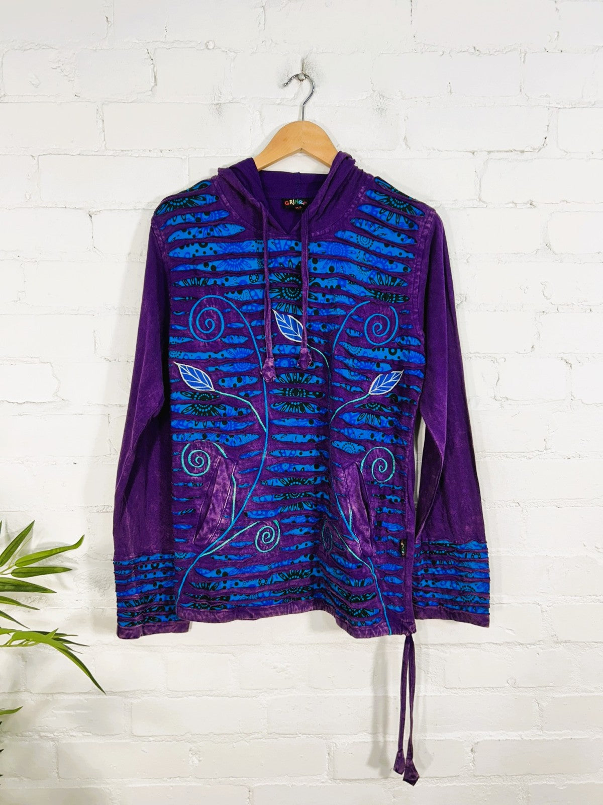 Slash and Flower Hood Top