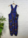 Print & Gheri Patch Harem Dungarees