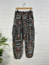 Print and Gheri Patch Harem Trousers