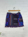 Print and Gheri Patch Short Skirt