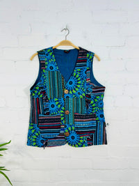 Print and Gheri Waistcoat