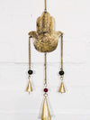 Brass Hanging hand of Fatima Bells