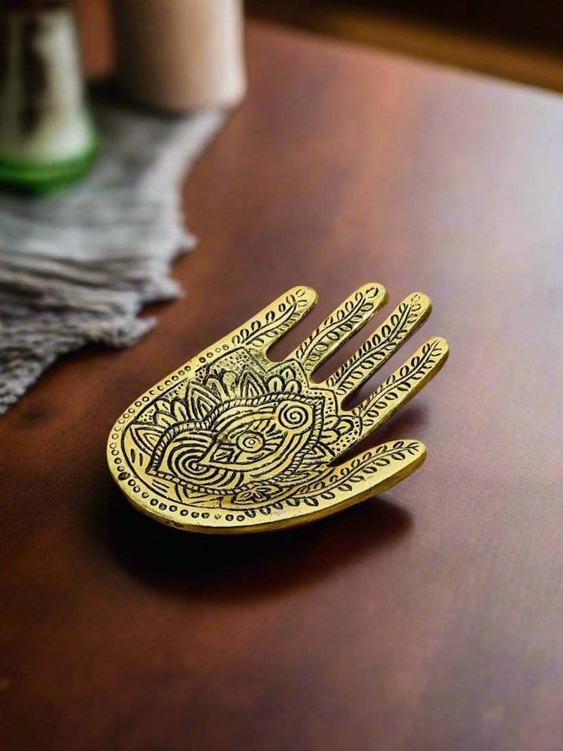 Brass Hand Incense Holder
