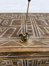 Small Brass Elephant Incense Holder