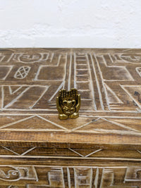 Brass Ganesh In Hands Incense Holder
