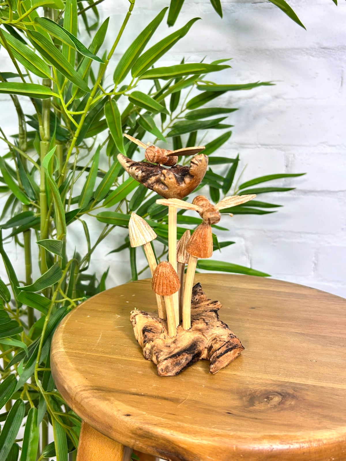 Bees on Mushrooms