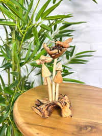 Bees on Mushrooms