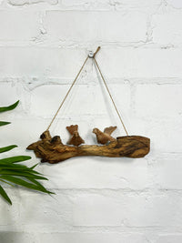 Hanging Birds on Branch