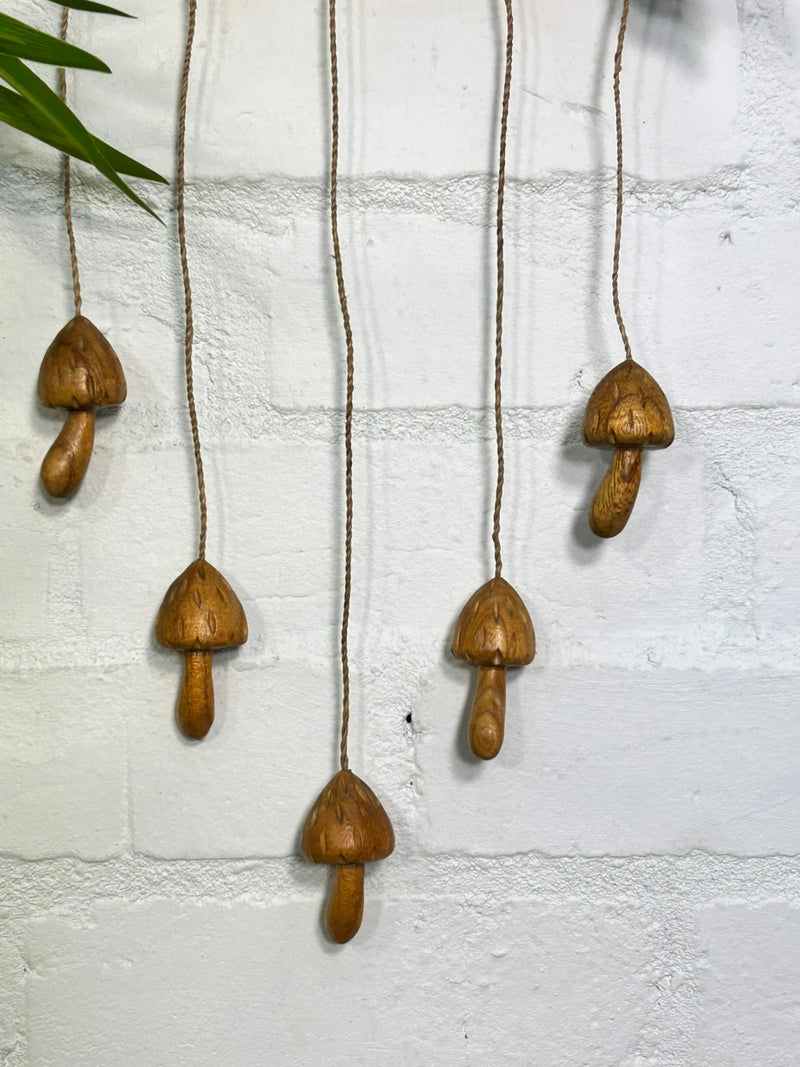 Mushrooms Hanging from Branch