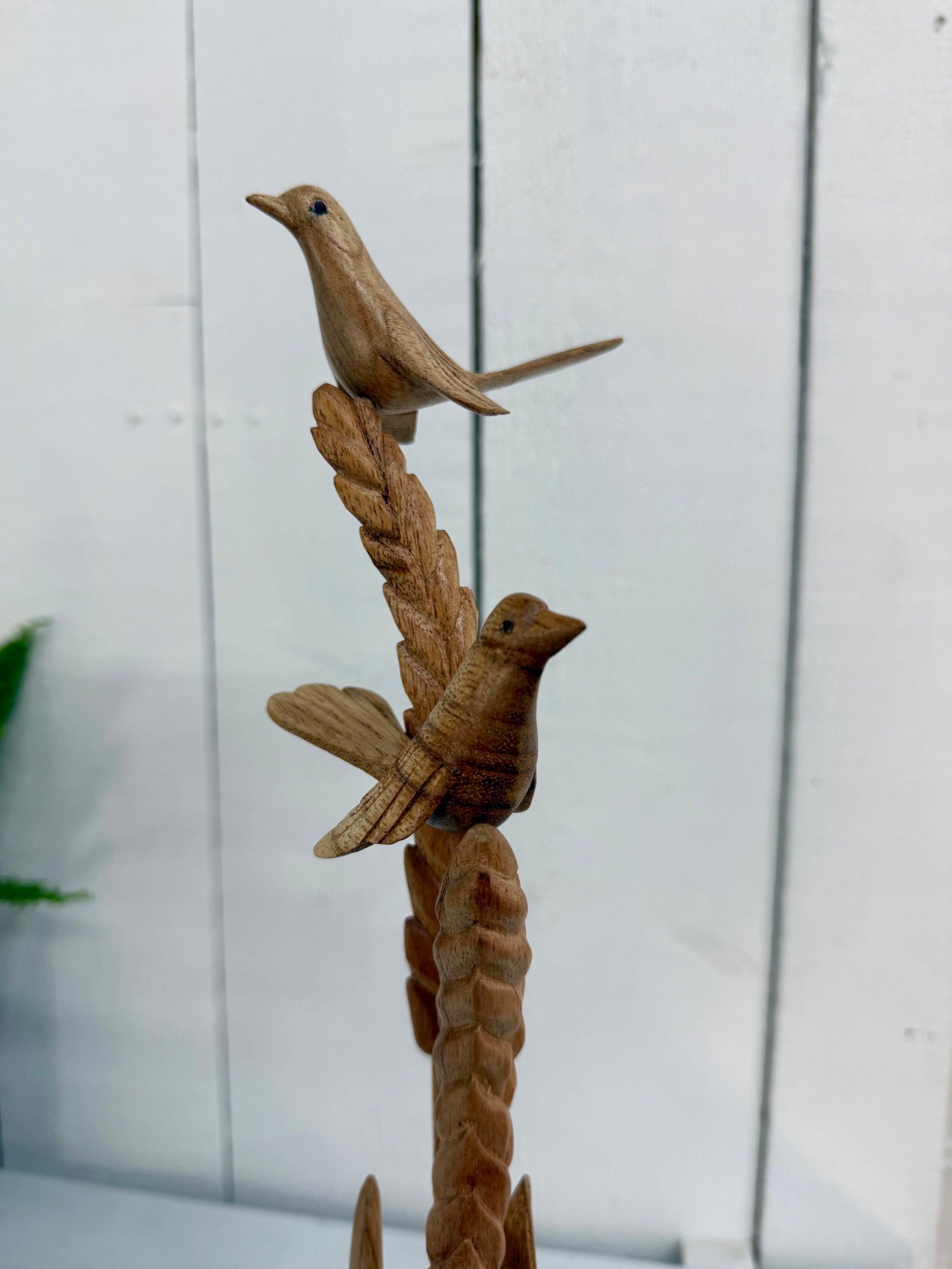Wooden Birds on Wheat
