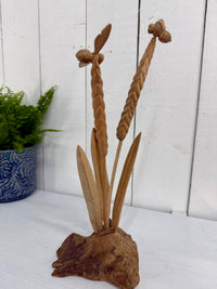 Wooden Bees on Wheat