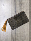 Full Fur Front Zip Pouch