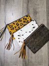 Full Fur Front Zip Pouch