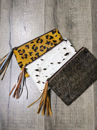 Full Fur Front Zip Pouch