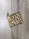 Small Fur & Leather Zip Purse