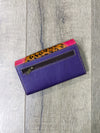 Leather Plain Fur Purse