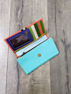 Leather Plain Fur Purse