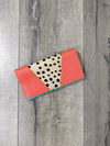 Leather Plain Fur Purse