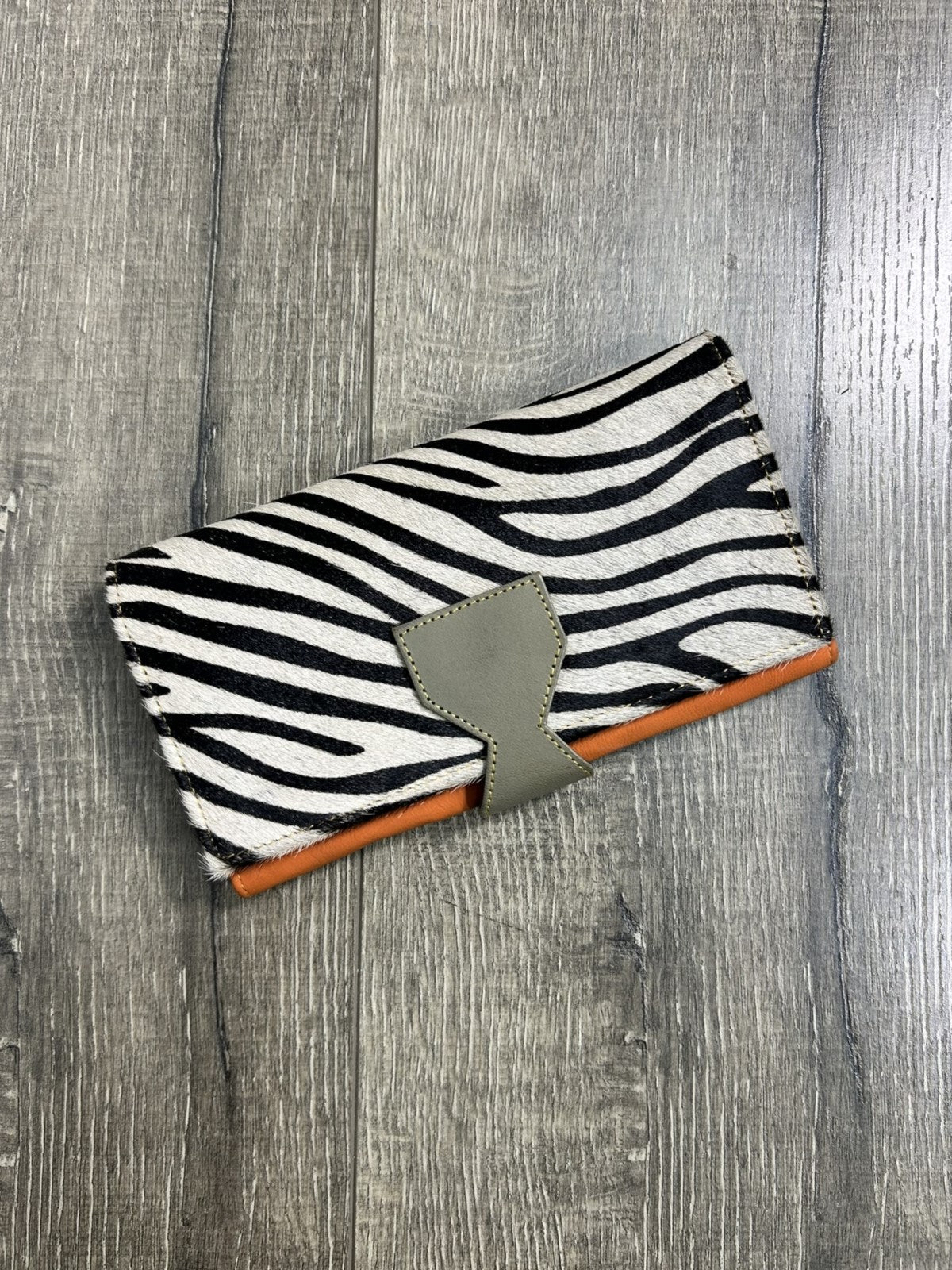 Plain & Fur Leather Purse