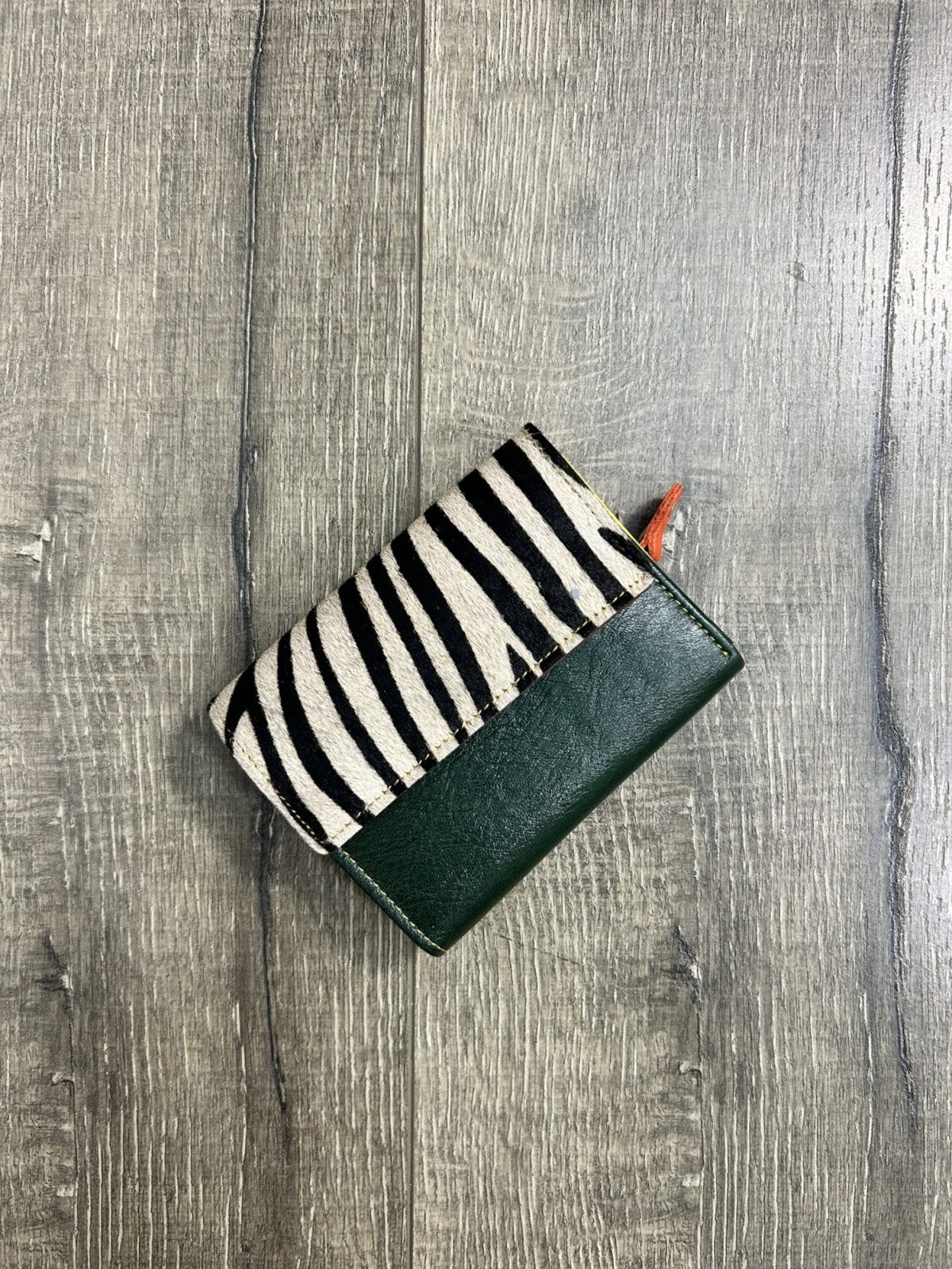 Plain & Fur Leather Purse