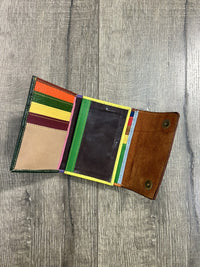 Plain & Fur Leather Purse