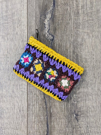 Knitted Cotton Zip Purse