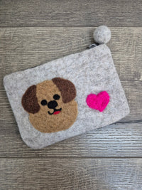 Felt Pug Purse