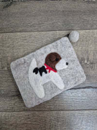 Felt Dog Purse
