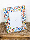 Multicolour Mosaic Rectangle Frame with Stand
