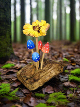Flower And Mushrooms