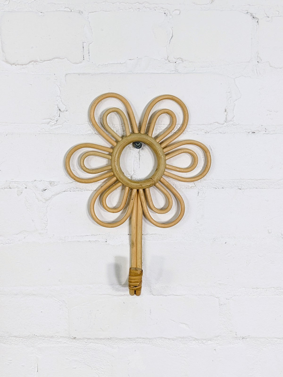 Wicker Flower Coat Hanger