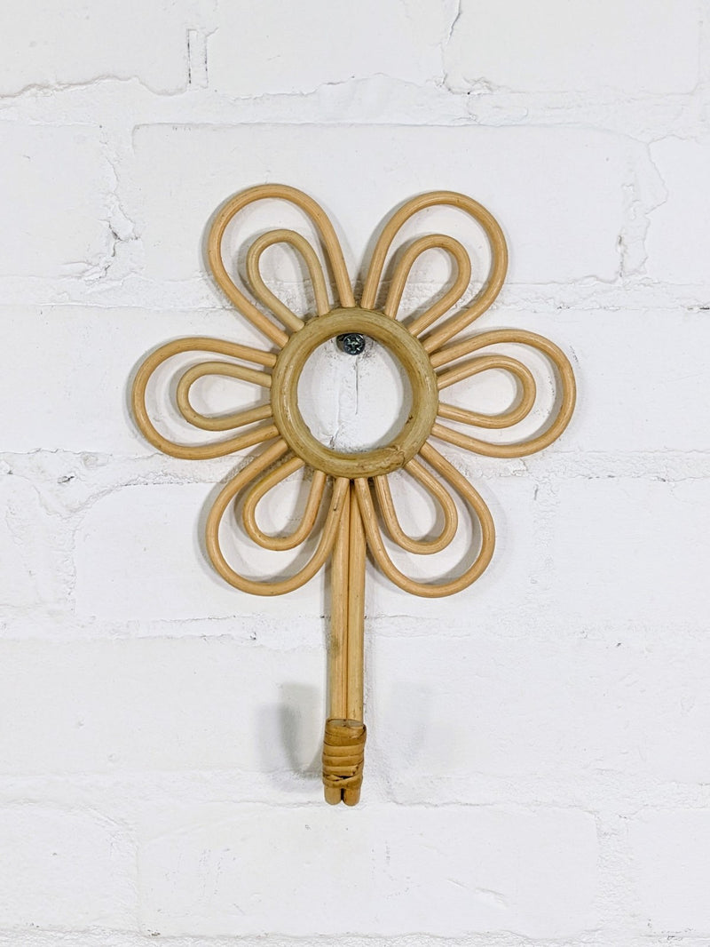 Wicker Flower Coat Hanger