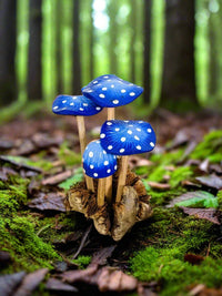 Blue Mushrooms