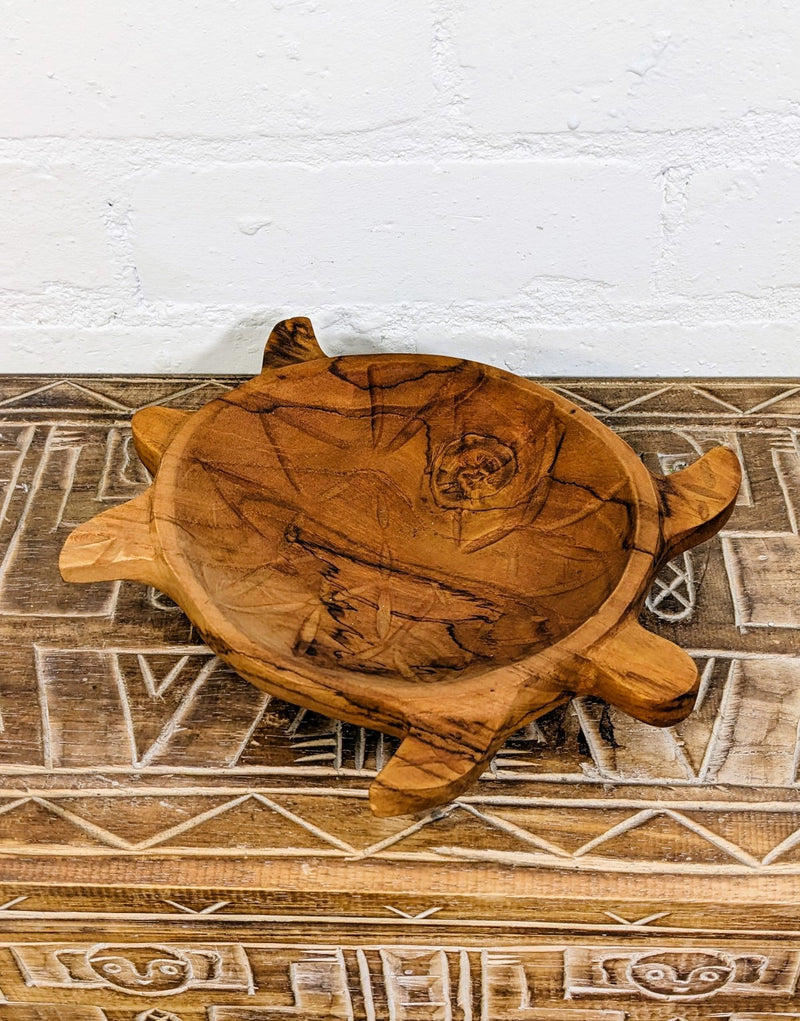 Wooden Turtle Bowl