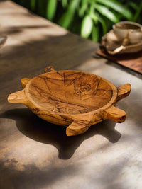 Wooden Turtle Bowl