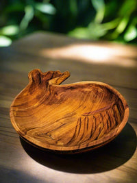 Wooden Whale Bowl