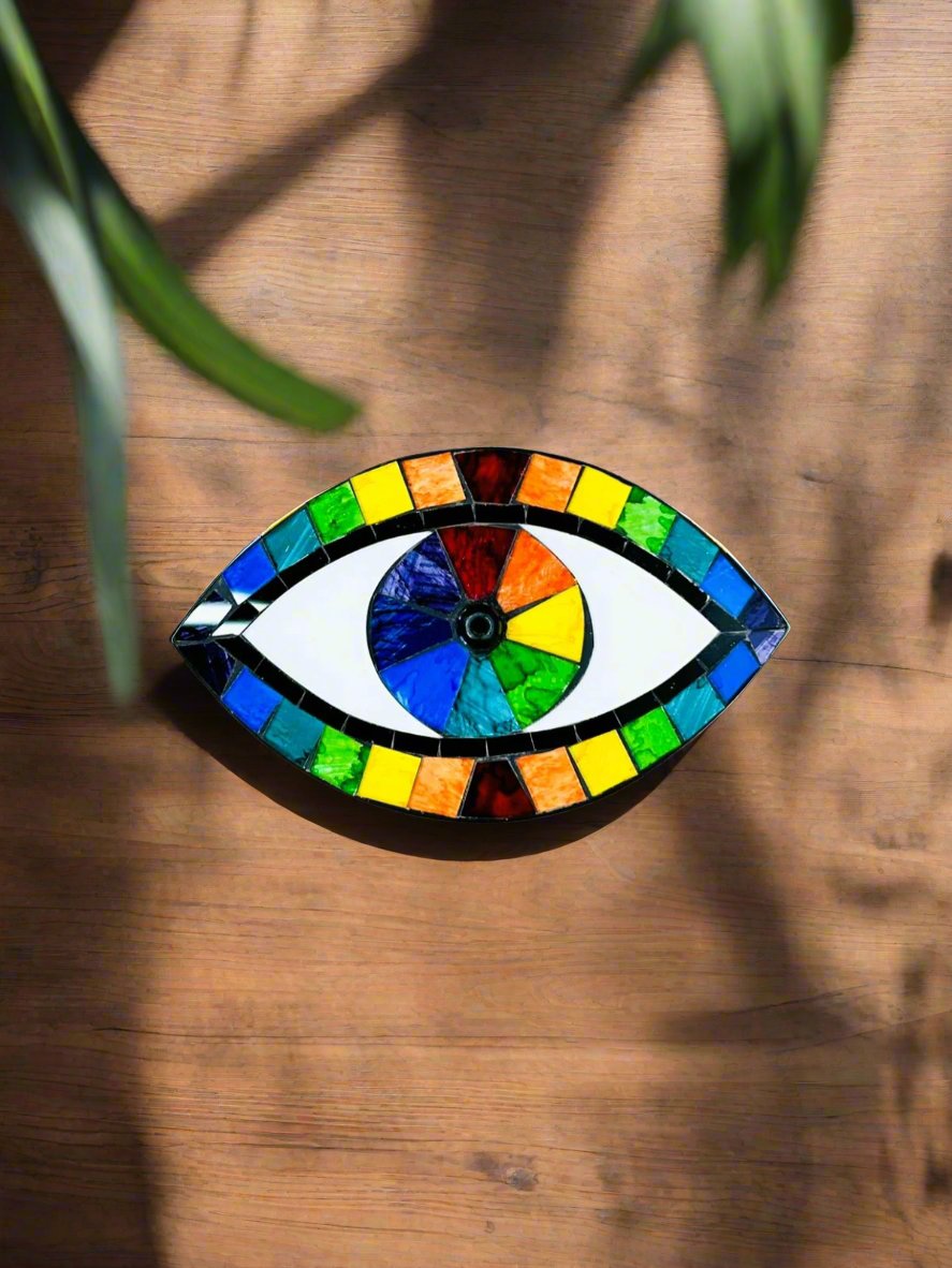 Rainbow Mosaic Incense Holder