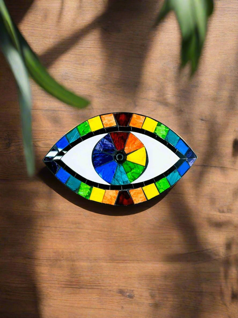 Rainbow Mosaic Incense Holder