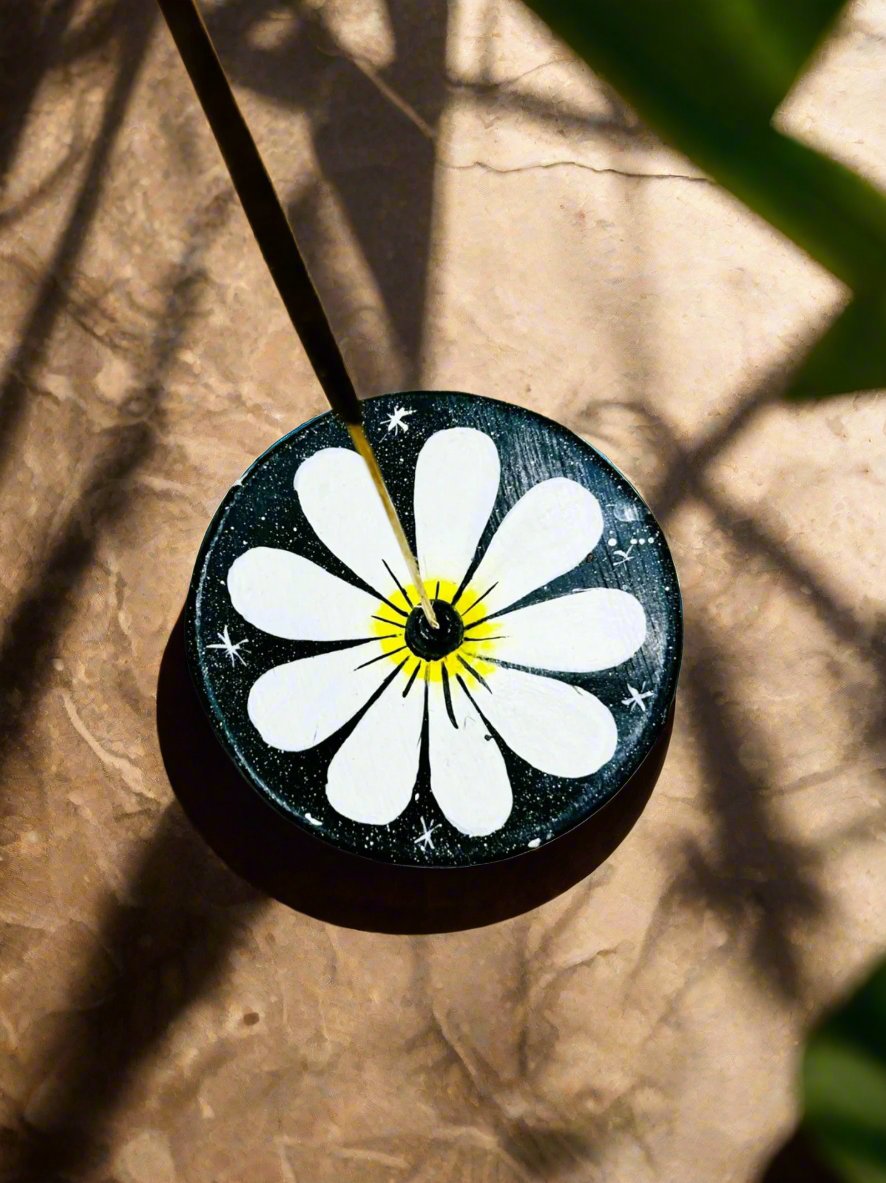 Round Daisy Incense Holder