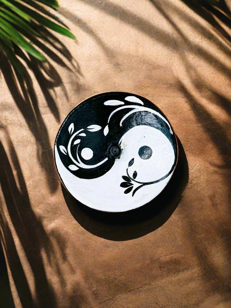 Round Ying Yang Flower Mosaic