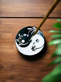 Round Ying Yang Flower Mosaic